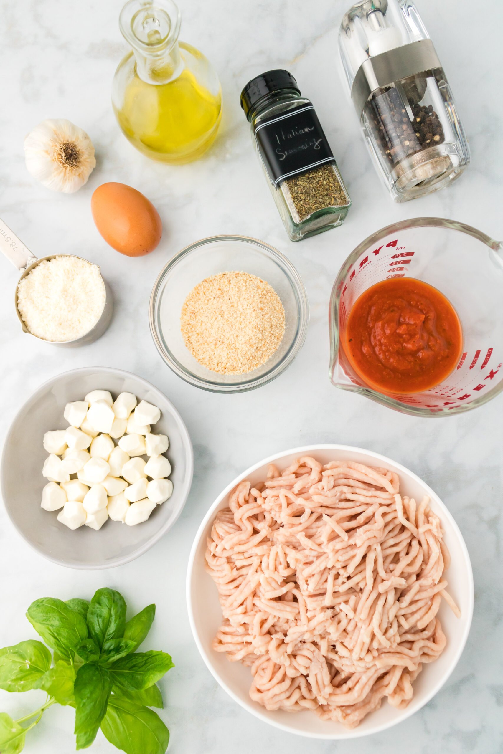 cheesy chicken parmesan meatballs 