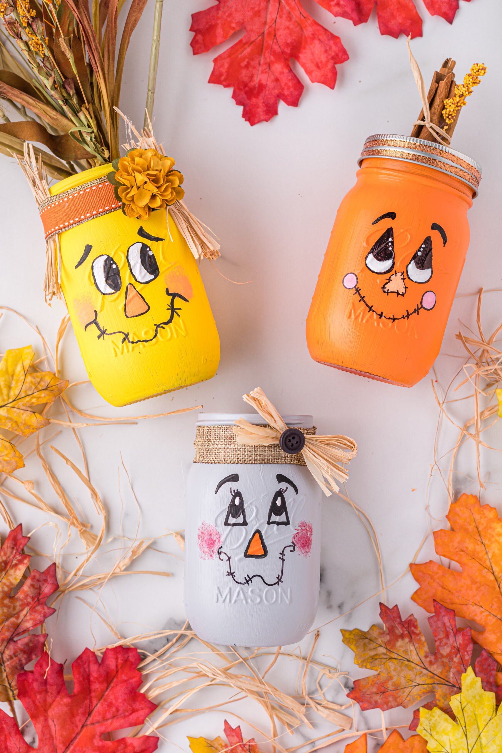 scarecrow mason jar diy