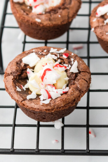 peppermint brownie bites