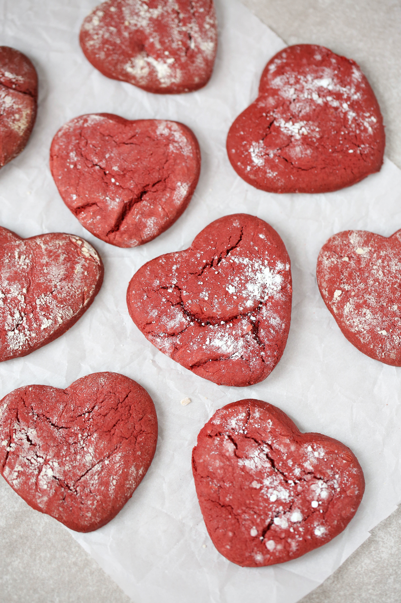 red velvet crinkle cookies recipe