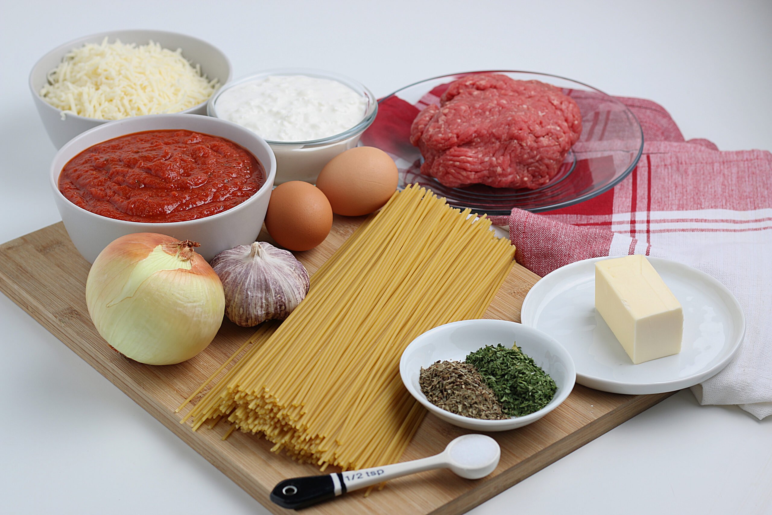 baked spaghetti ingredients