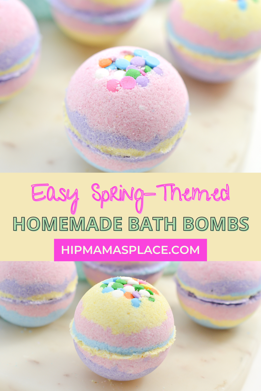 Easy Homemade Spring Bath Bombs