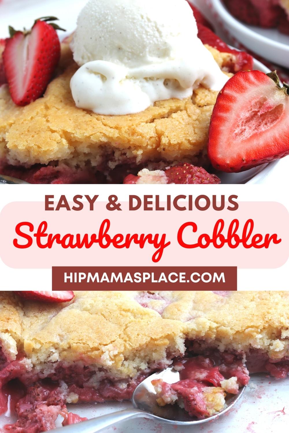 strawberry cobbler recipe