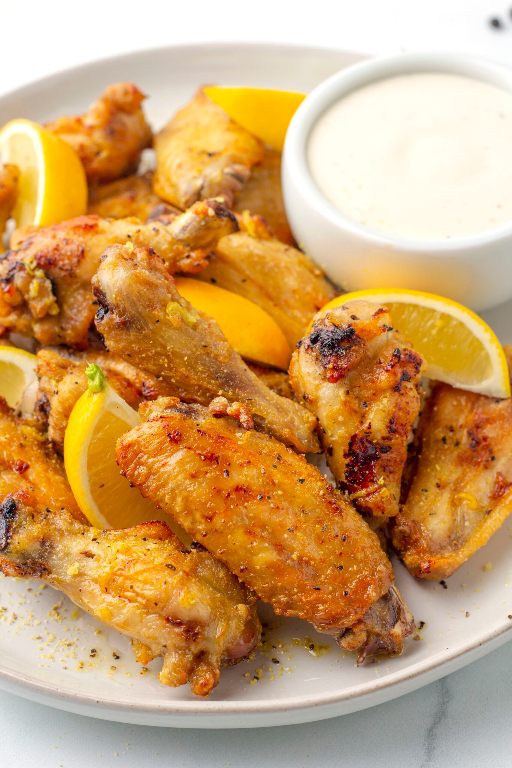 Air Fryer Lemon Pepper Wings (Dry Rub) - Finding Zest