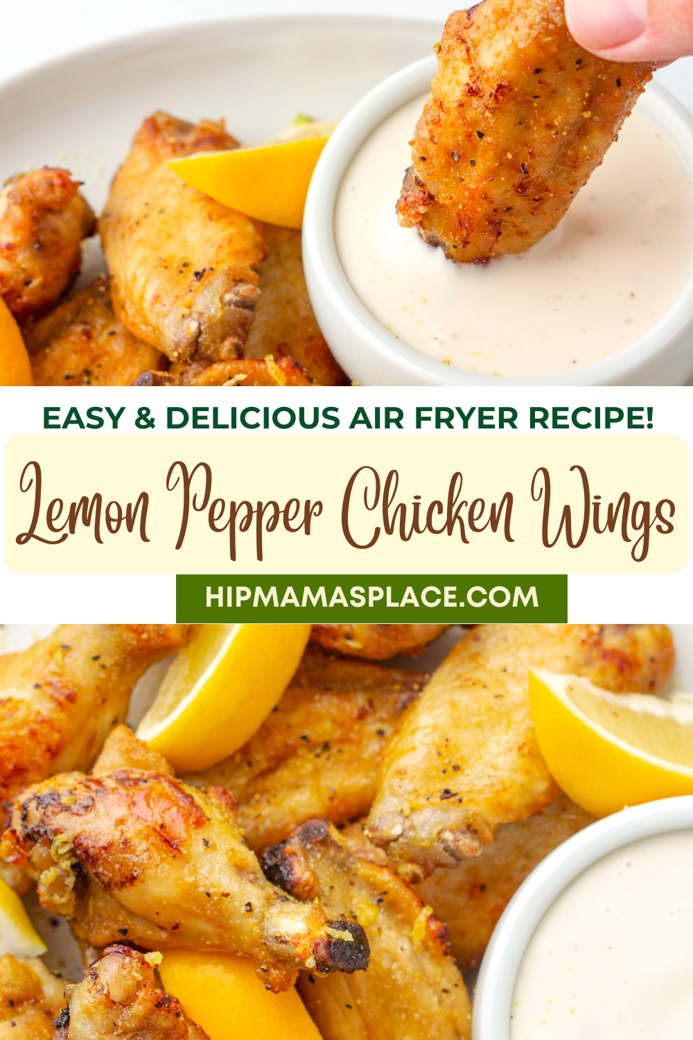Air Fryer Lemon Pepper Chicken Wings
