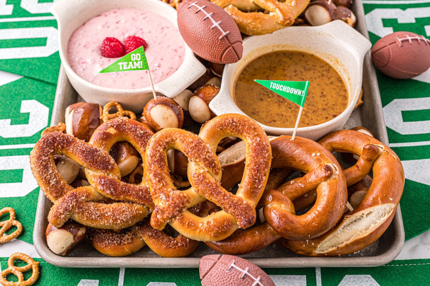 Game Day Pretzel Snack Board