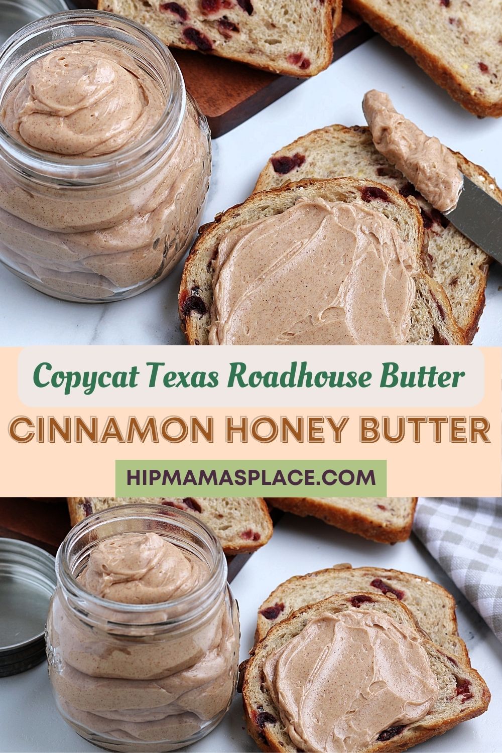 Cinnamon Honey Butter- Copycat Texas Roadhouse Butter