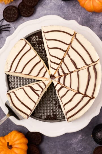 No-Bake Spiderweb Cheesecake Recipe