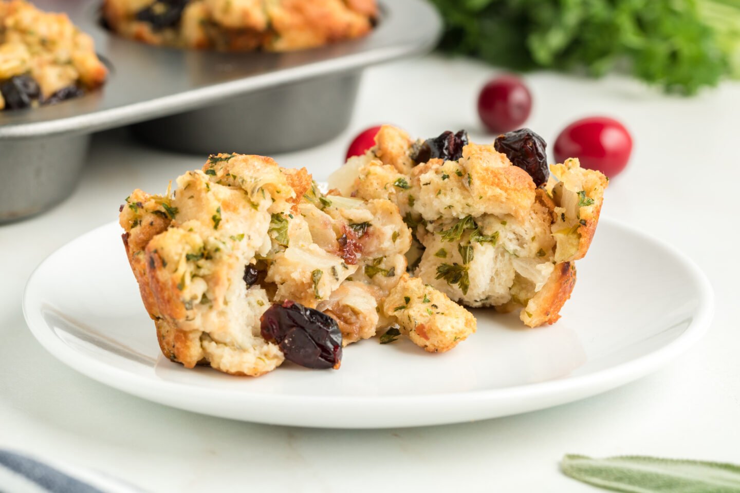 Cranberry Stuffing Muffins