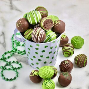 Mint Chocolate Truffles {Perfect for St. Patrick's Day!}
