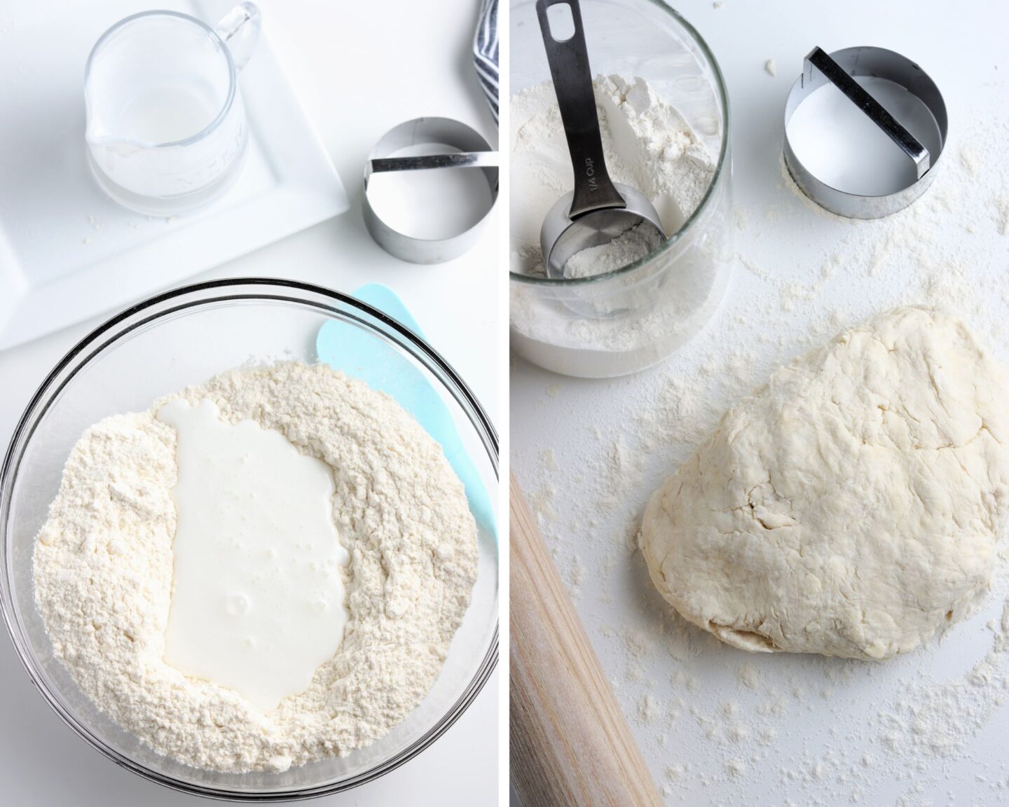 dough for homemade buttermilk biscuits 