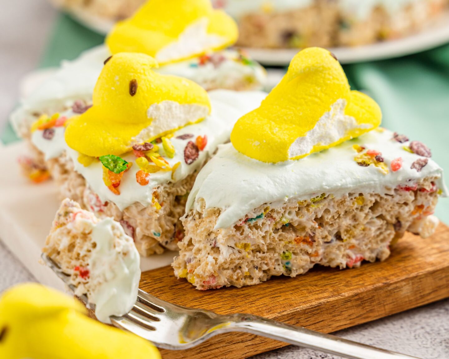 Peeps Rainbow Rice Krispie Treats