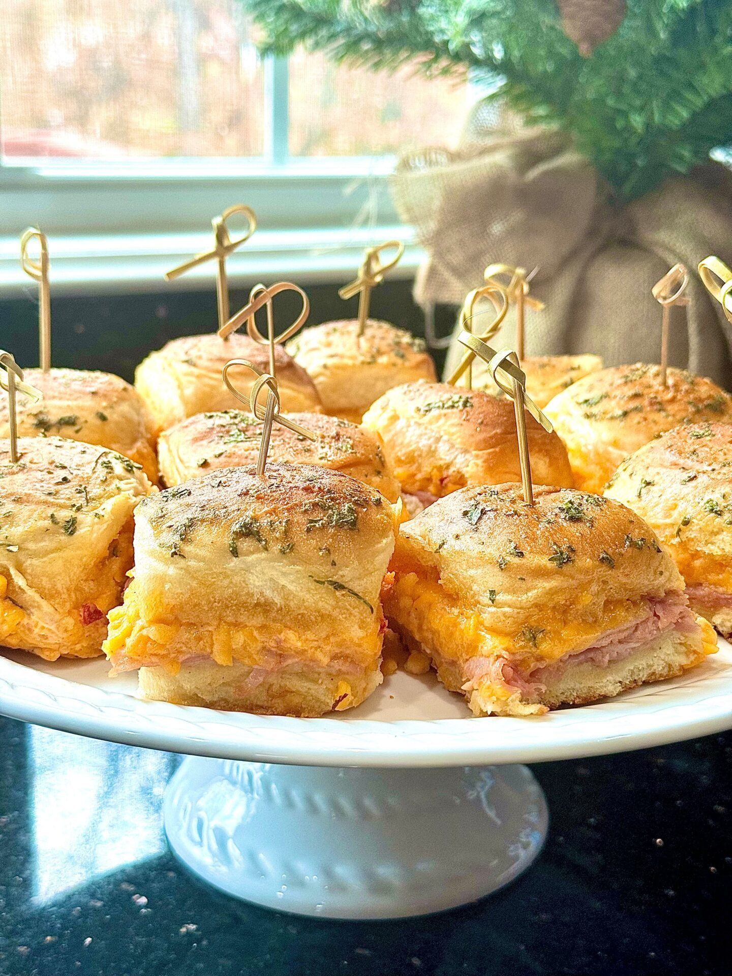 Baked Ham and Cheese Sliders with Palmetto Cheese