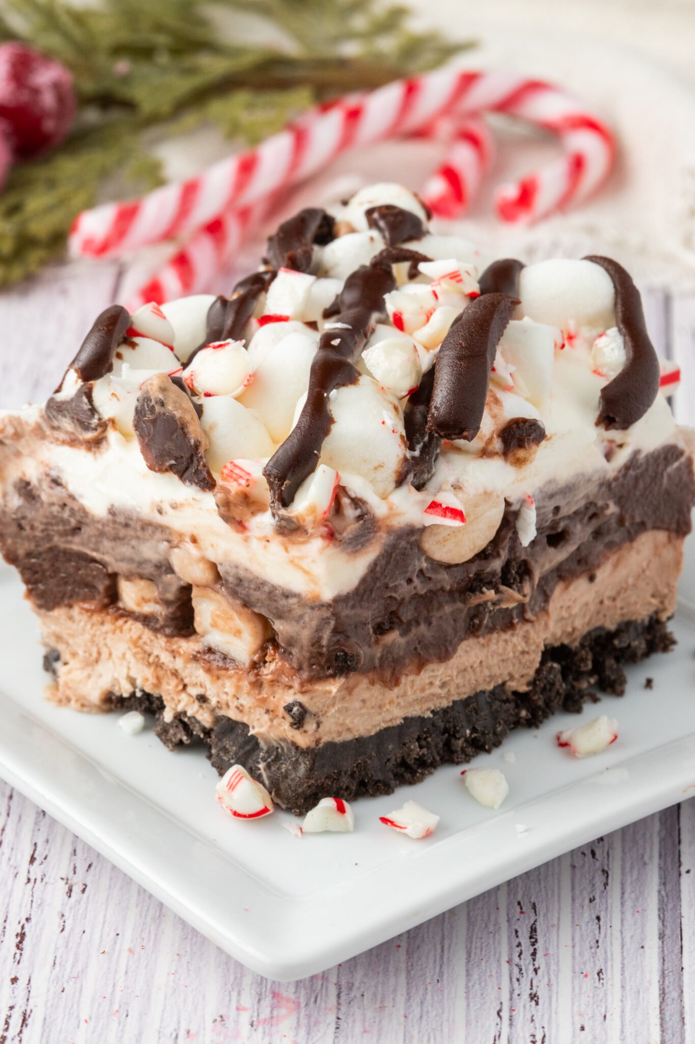Hot Chocolate Lasagna {Easy, No Bake Dessert} Hip Mama's Place