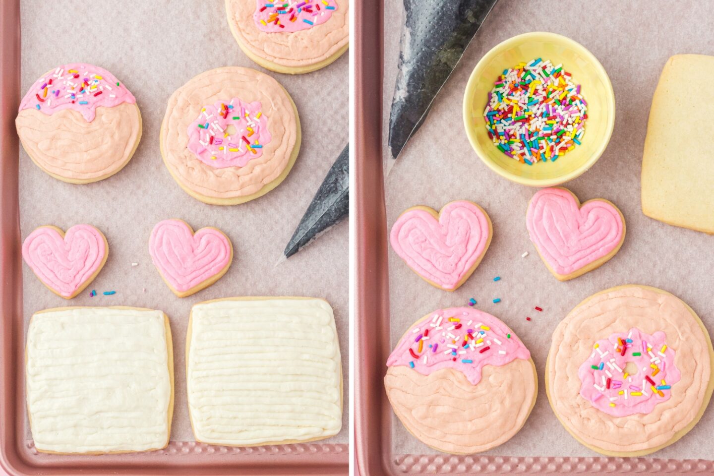 buttercream frosted sugar cookies