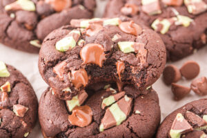 The Best Mint Chocolate Chip Cookies