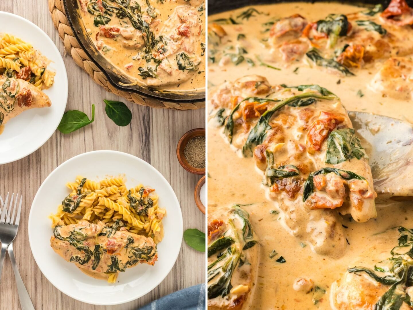 easy creamy Tuscan chicken 