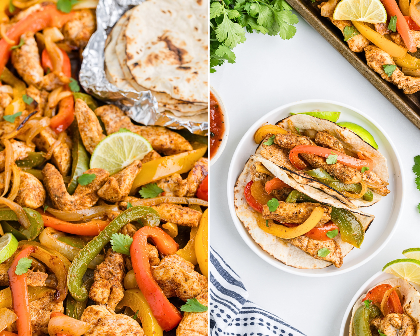 sheet pan chicken fajitas 