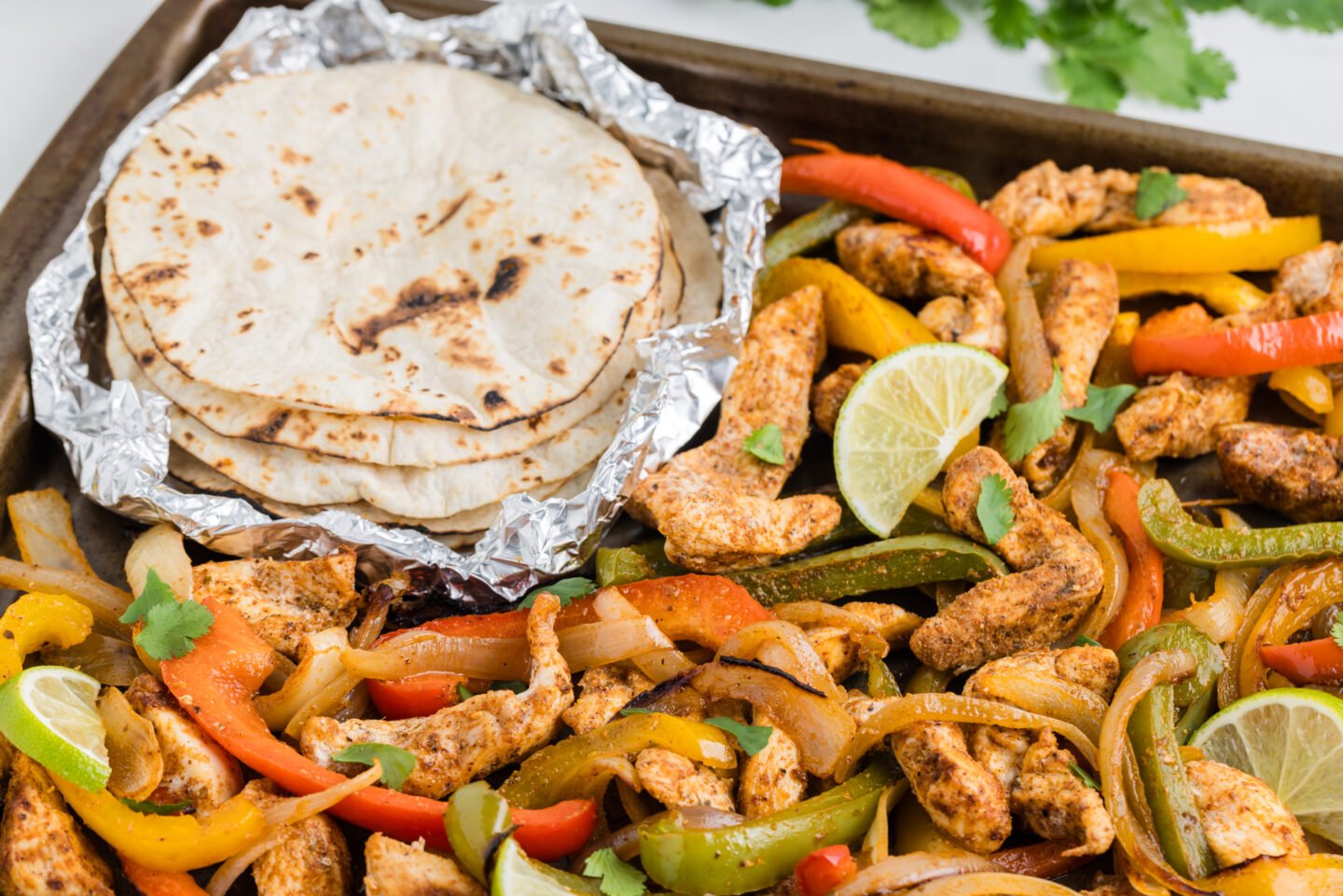 sheet pan fajita chicken 