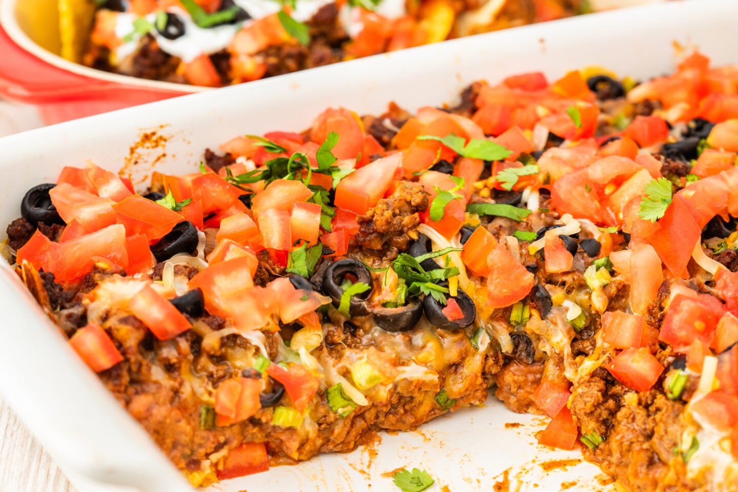 easy taco casserole with tortillas