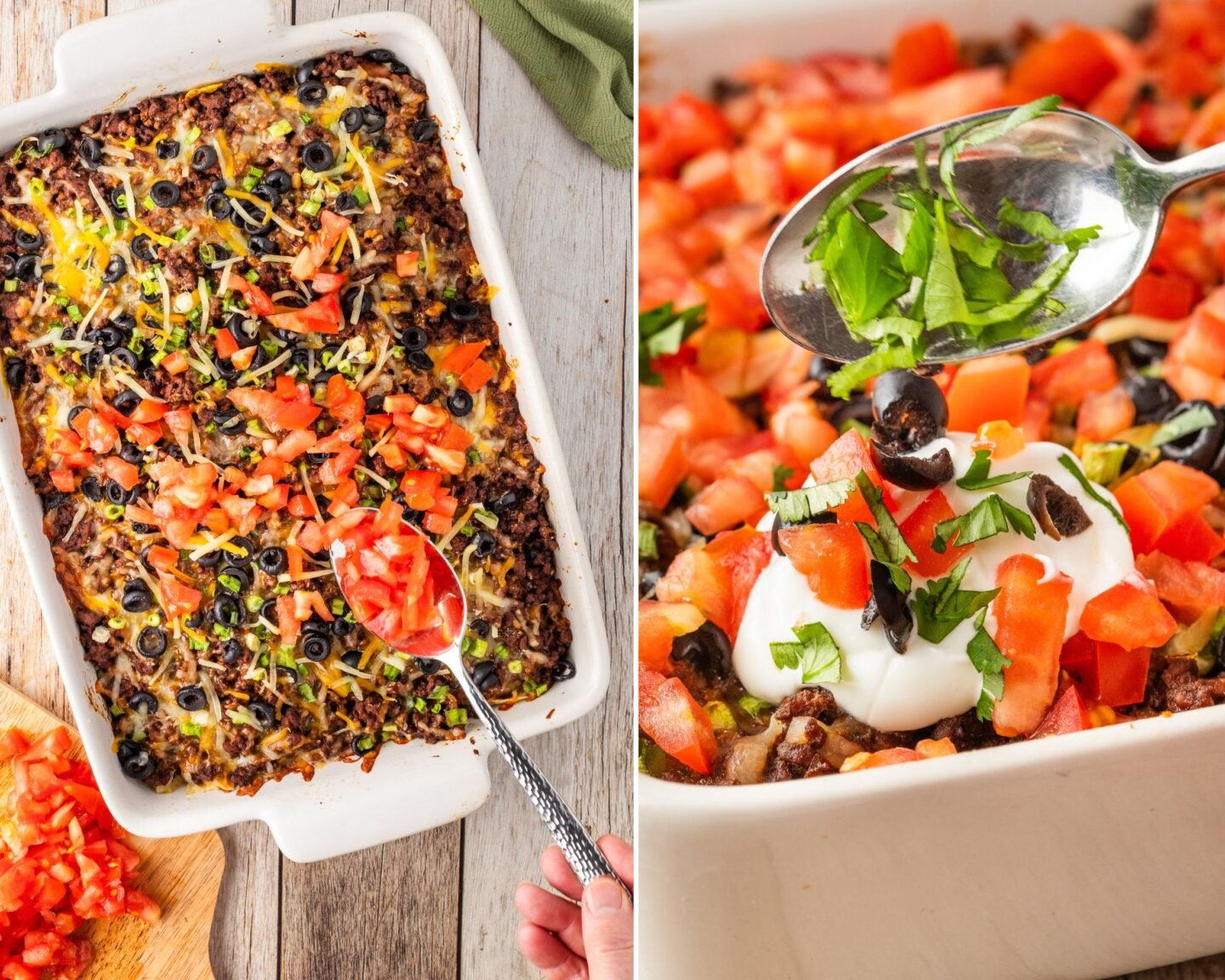 how to make taco casserole with ground beef