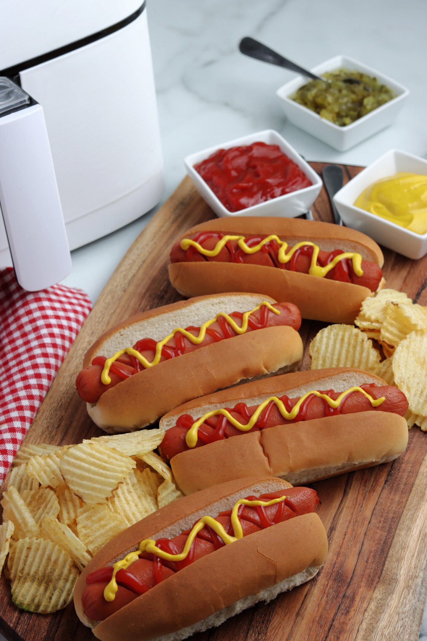 air fryer hot dogs 