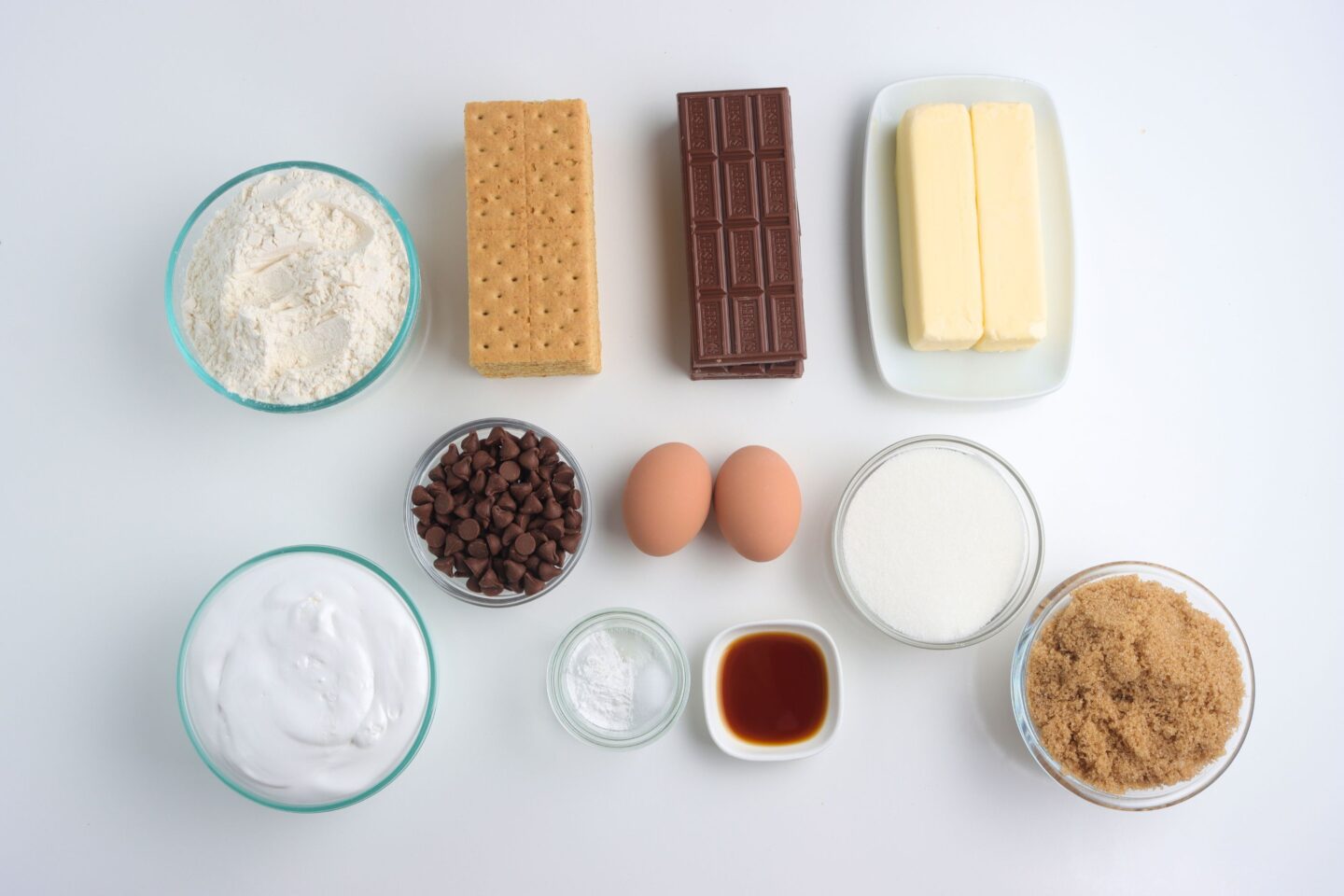 s'mores cookie bars ingredients