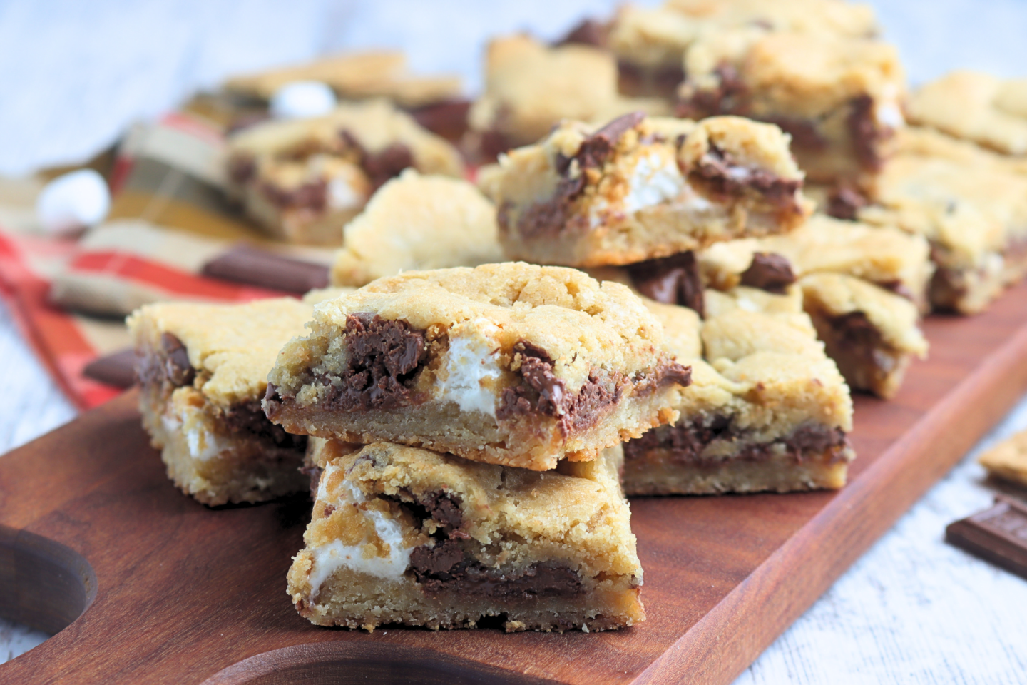 s'mores cookie bars recipe