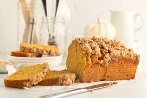 Pumpkin Bread with Streusel Topping