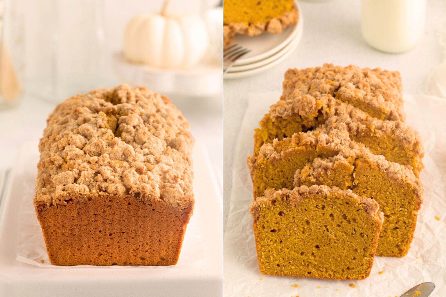 Pumpkin Bread with Streusel Topping - Hip Mama's Place