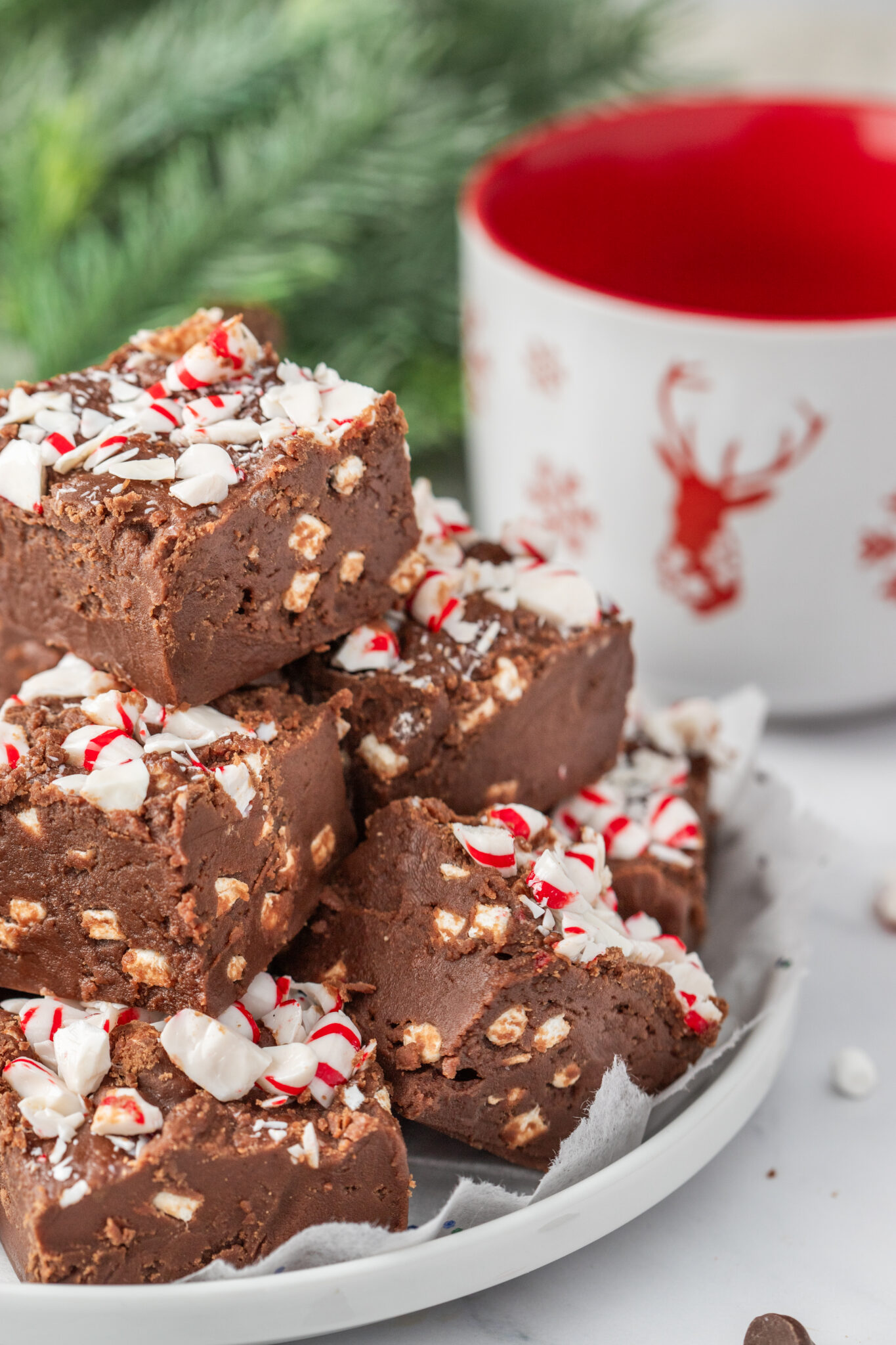 Easy Peppermint Fudge Recipe - Hip Mama's Place