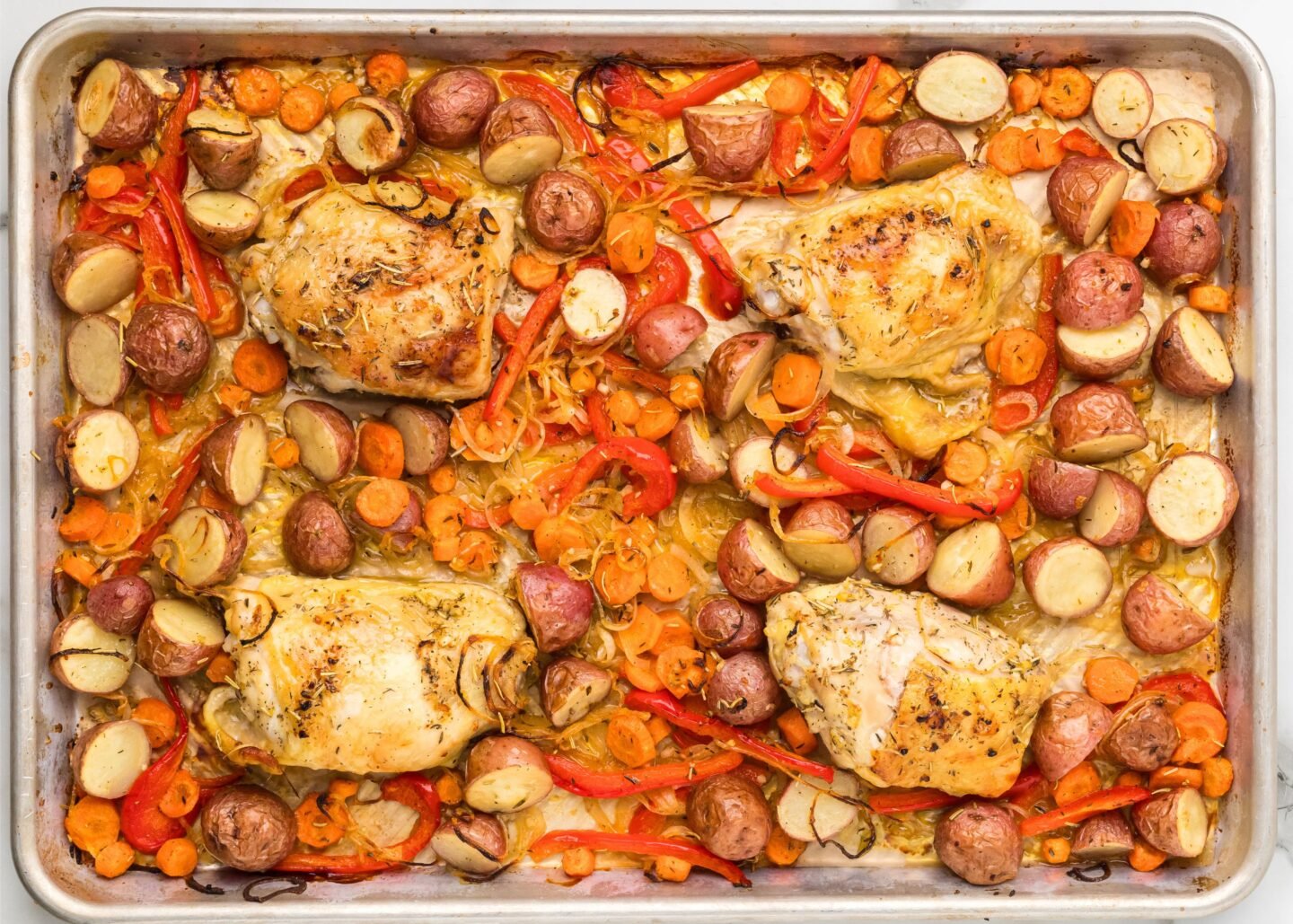 Sheet Pan Lemon Herb Chicken and Vegetables