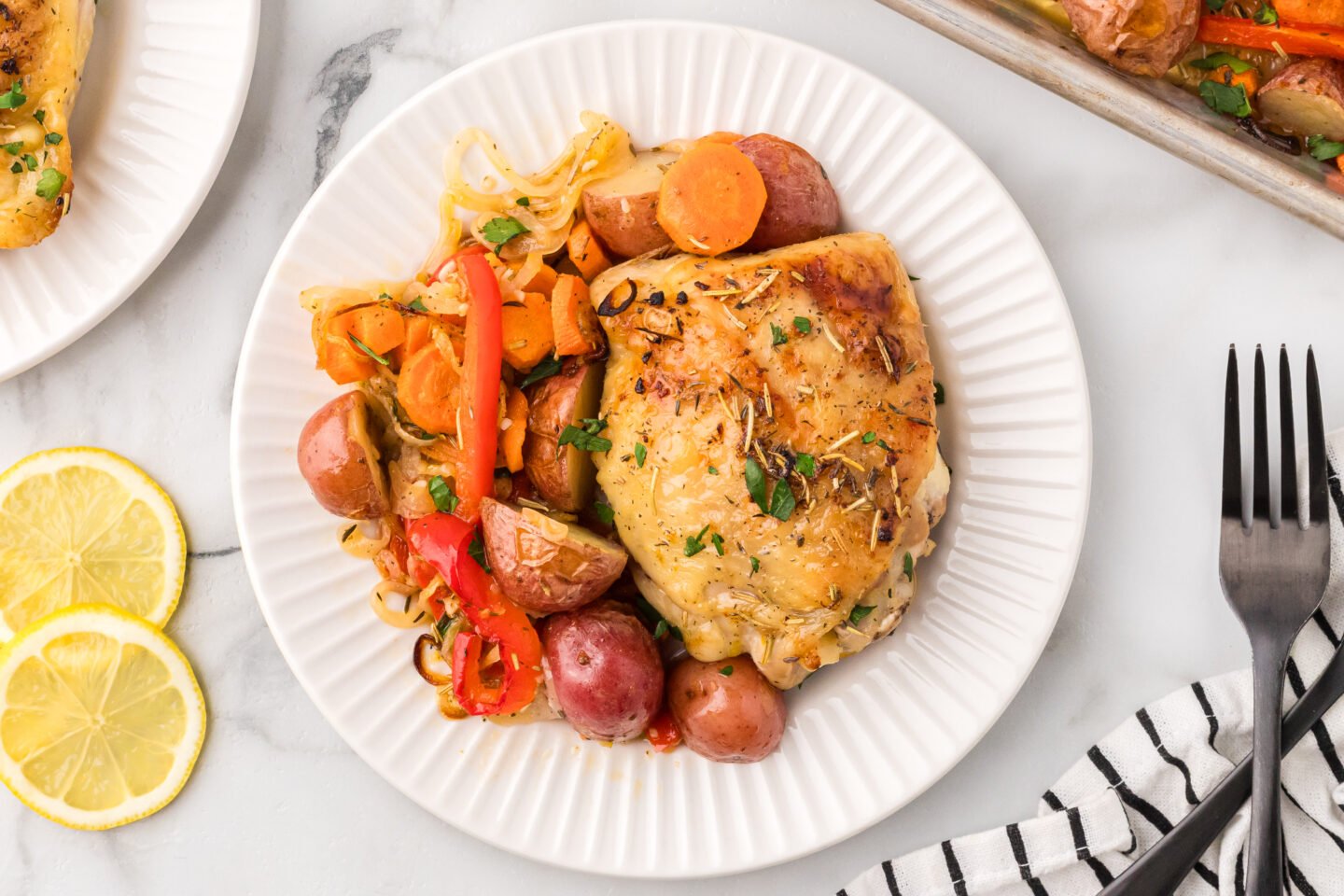Sheet Pan Lemon Herb Chicken and Vegetables
