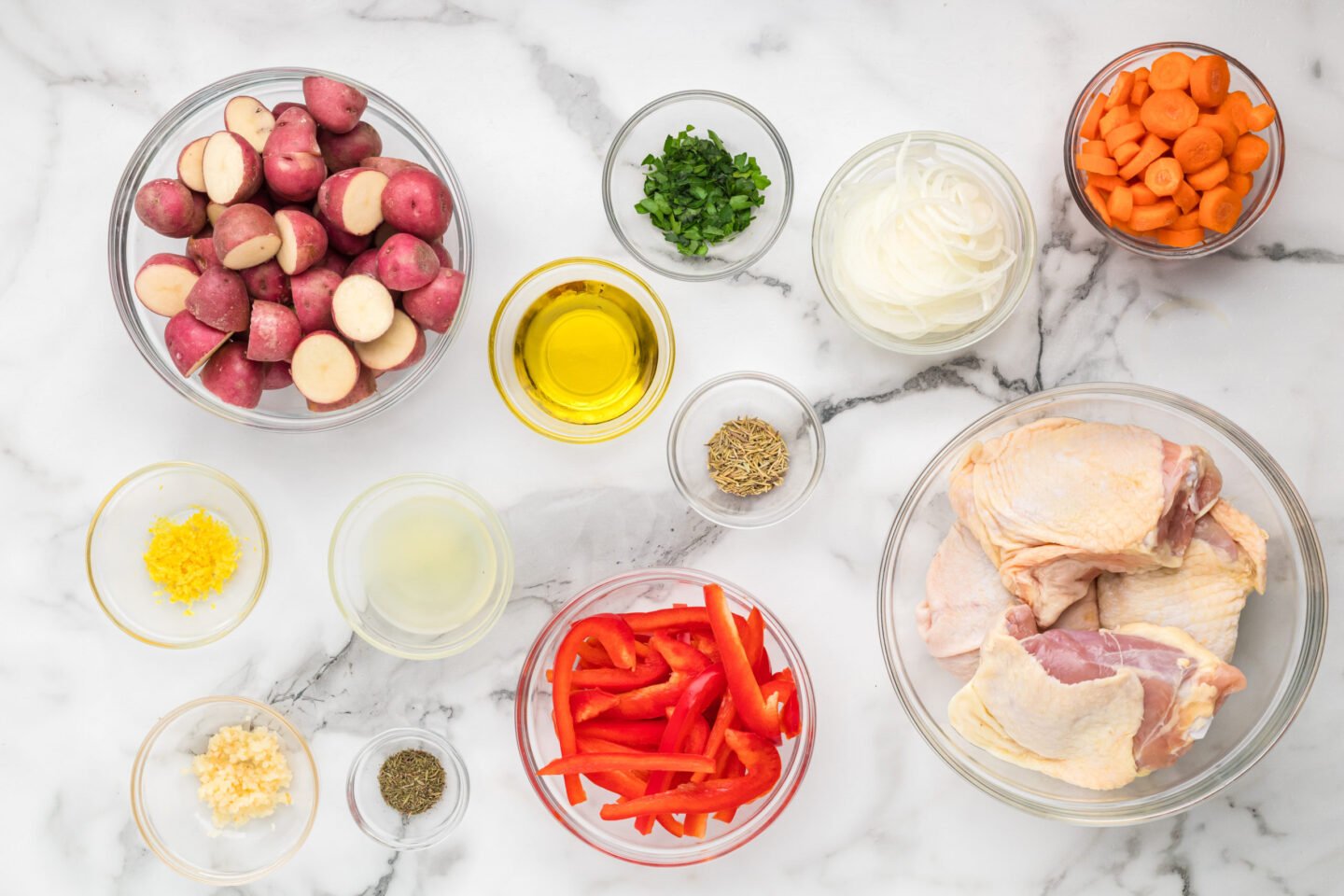 Sheet Pan Chicken and Vegetables ingredients