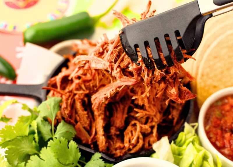 Slow Cooker Pulled Pork BBQ Tacos