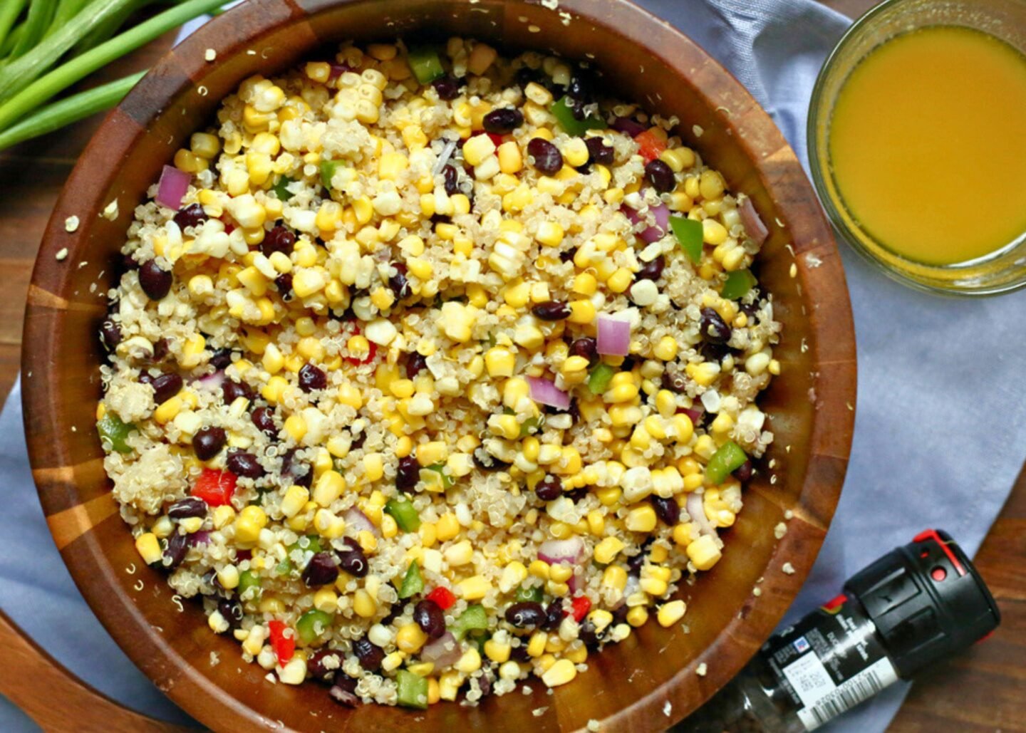 corn and black bean quinoa salad