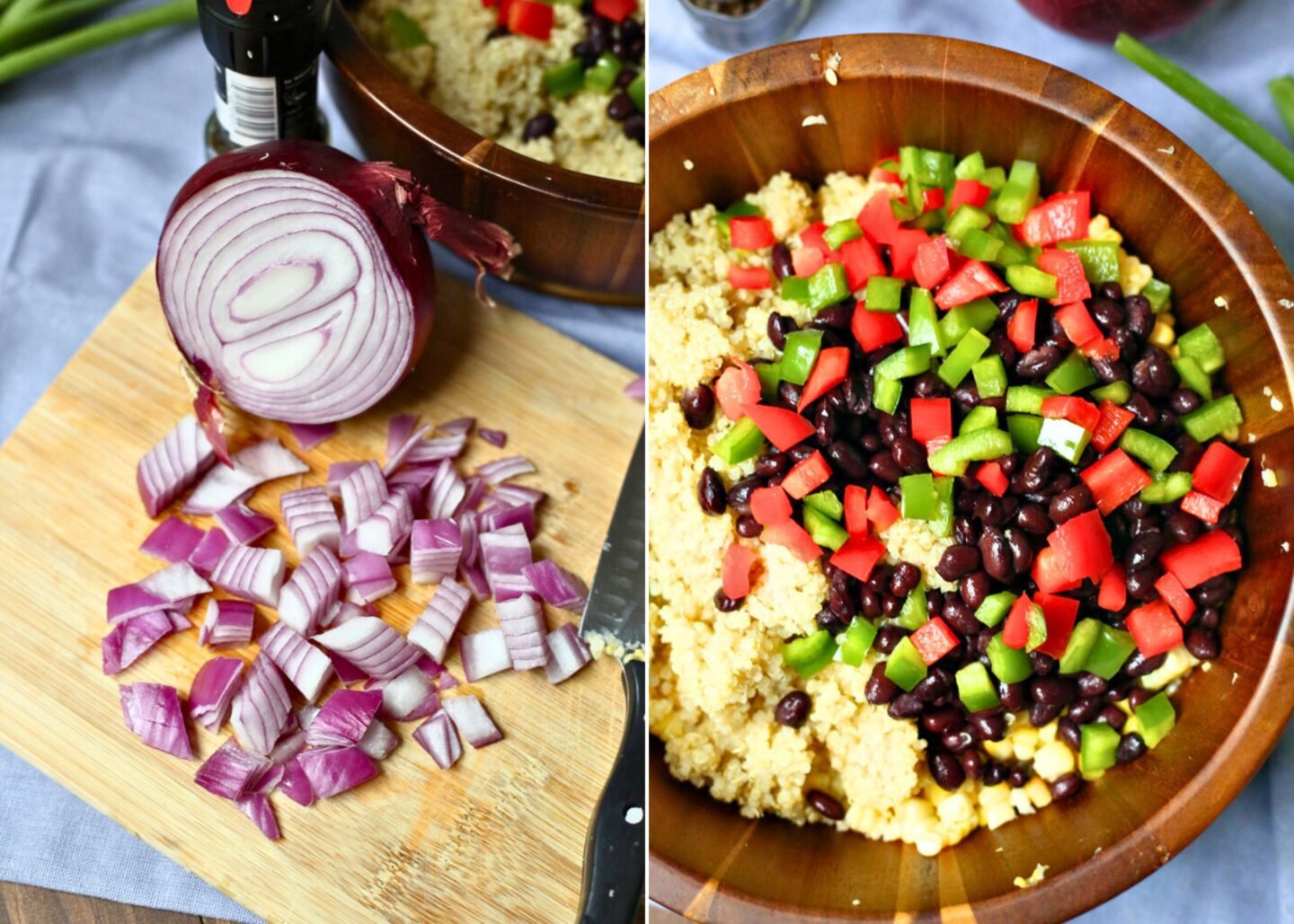quinoa salad with corn and beans