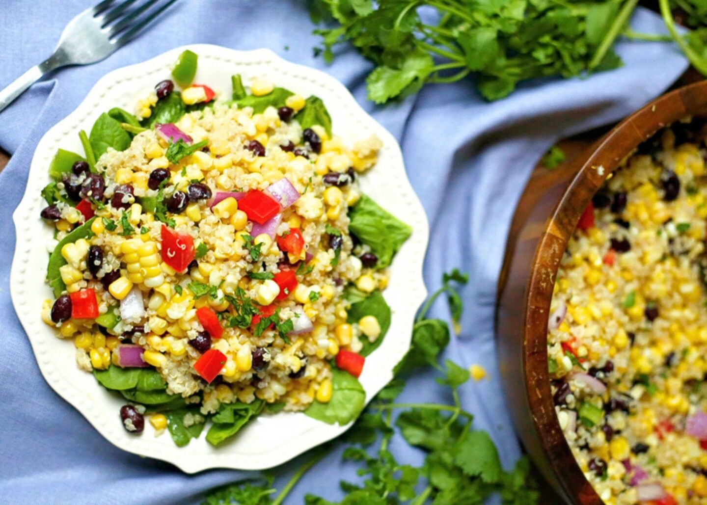 corn and black bean quinoa salad