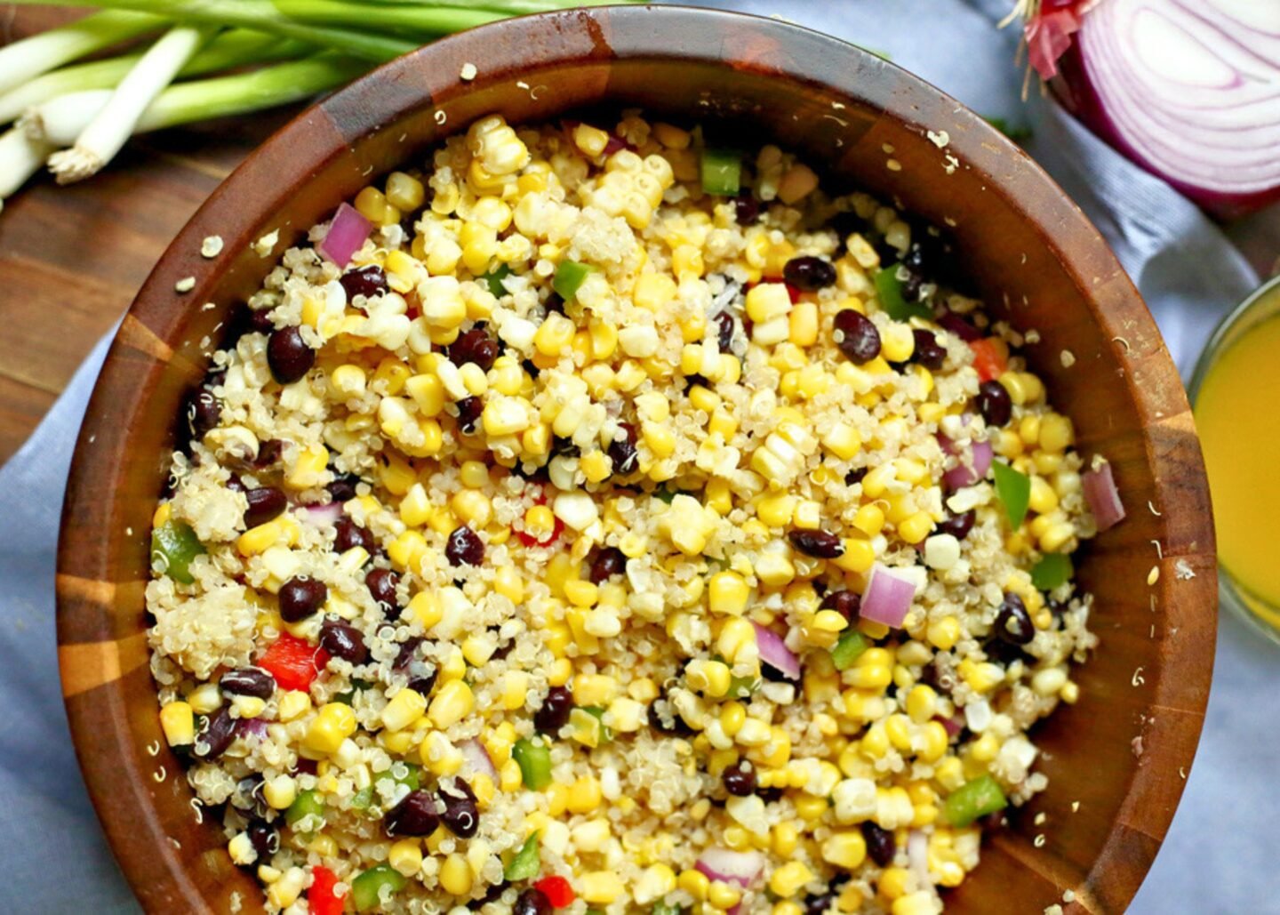 corn and black bean quinoa salad