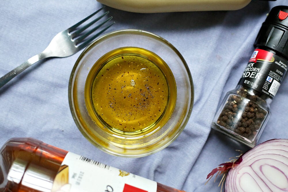 dressing for quinoa salad with corn and beans