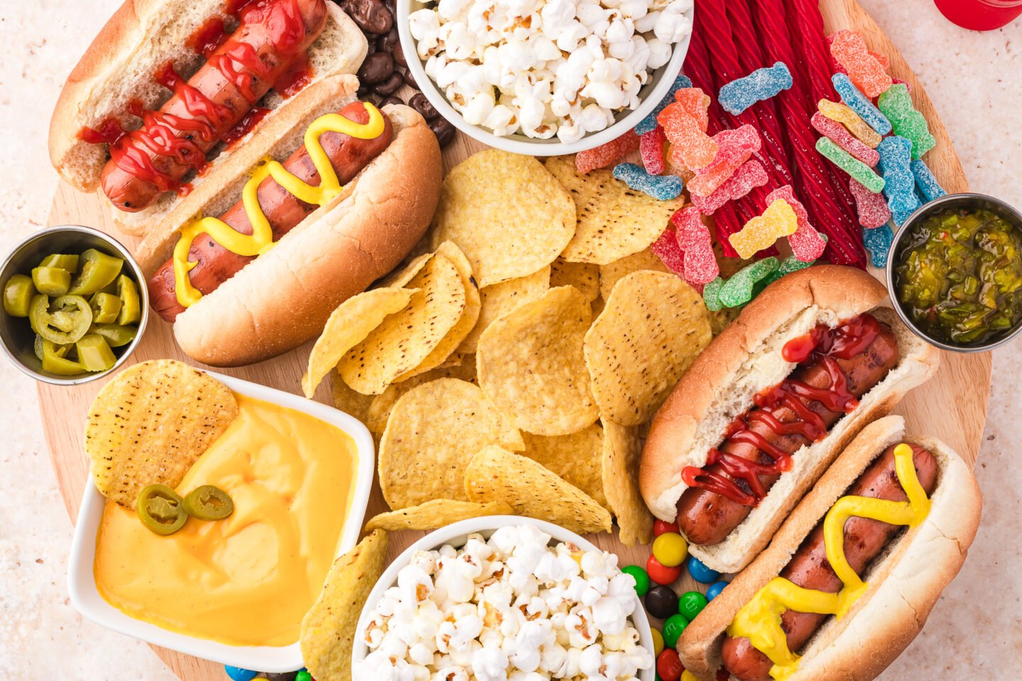 movie night snack board 