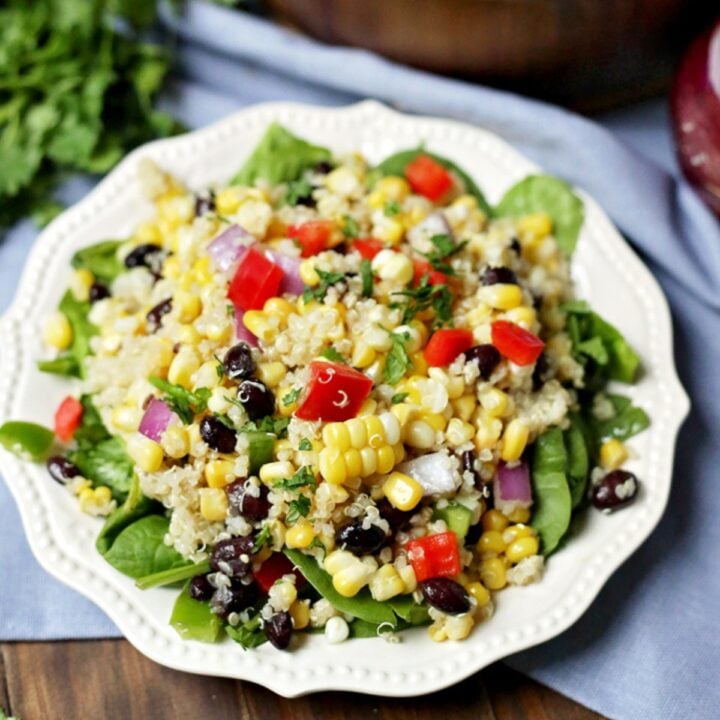 Fresh Corn and Black Bean Quinoa Salad
