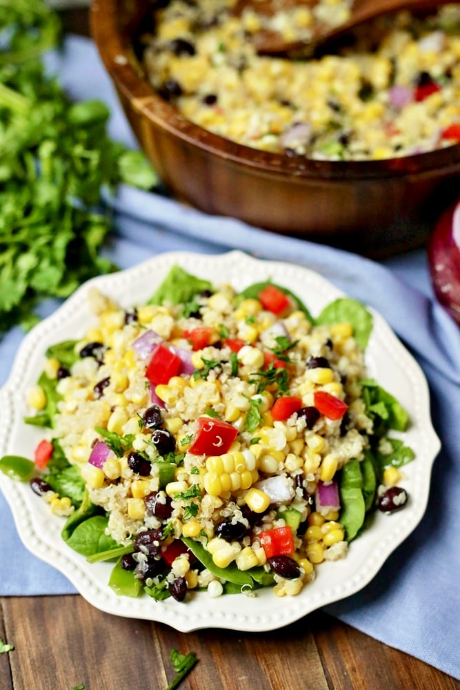 corn and black bean quinoa salad