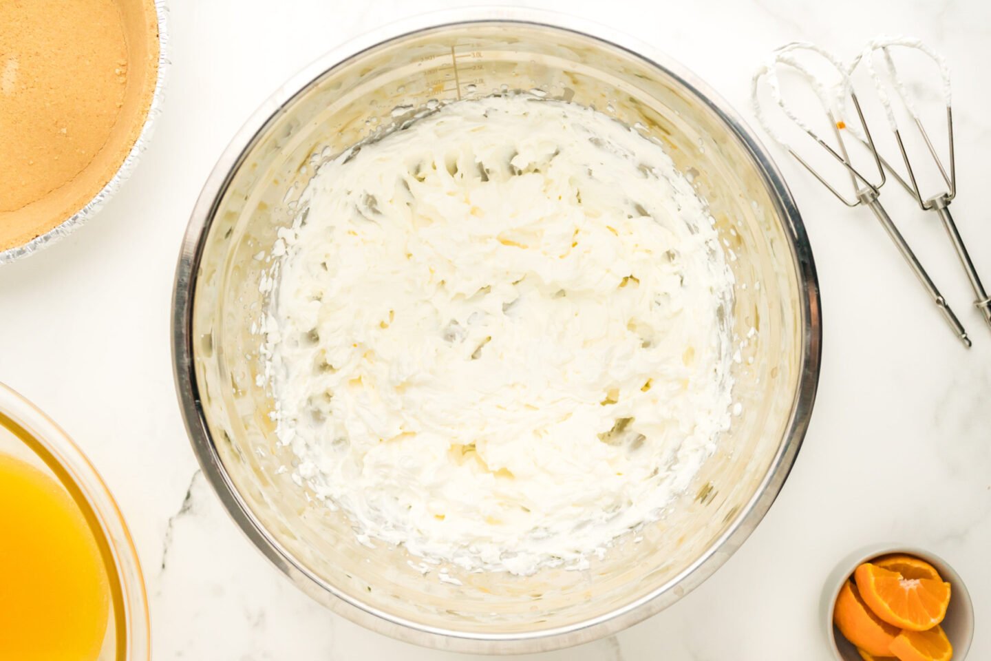 whipped cream for orange creamsicle pie 