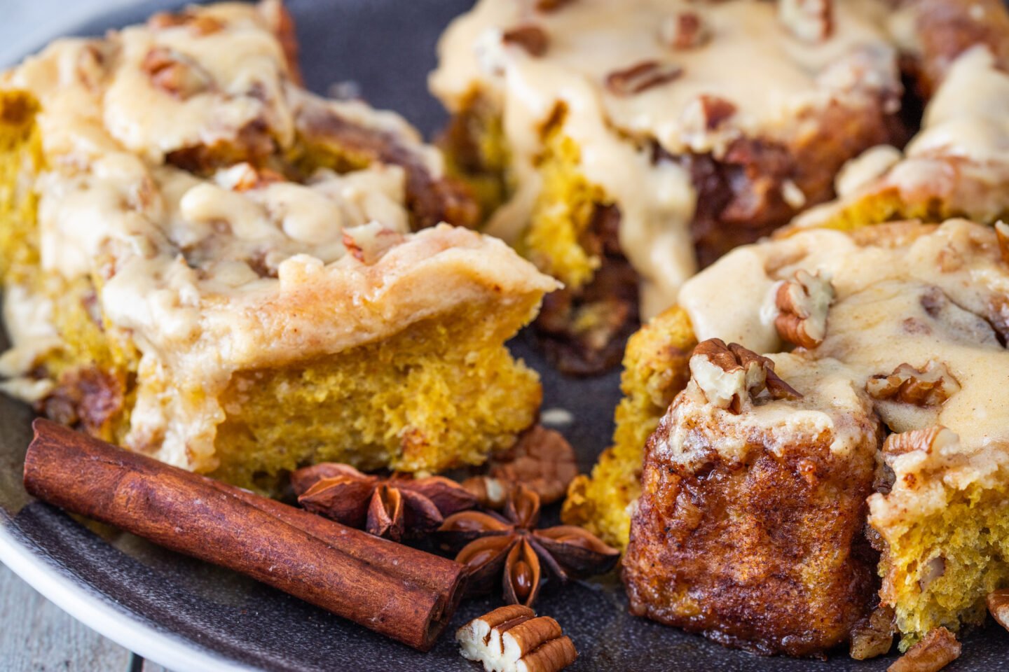 Pumpkin Spice Cinnamon Rolls {with Pumpkin-Spiced Filling & Cream Cheese Frosting}