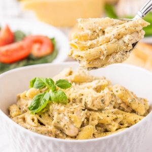 Creamy Chicken Pesto Pasta (Easy, Flavorful & Family-Friendly)