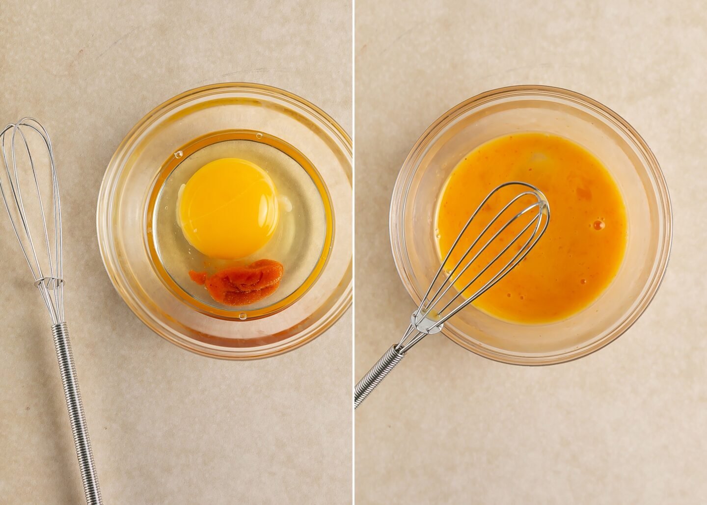 whisked egg for the best Thanksgiving dressing recipe