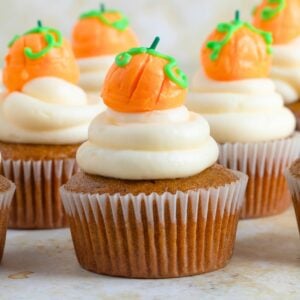 Easy Pumpkin Cupcakes Recipe with Cream Cheese Frosting