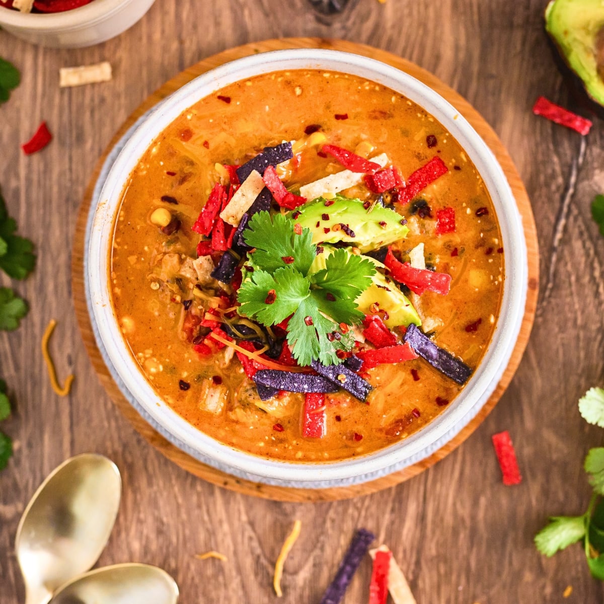 Easy Instant Pot Chicken Tortilla Soup