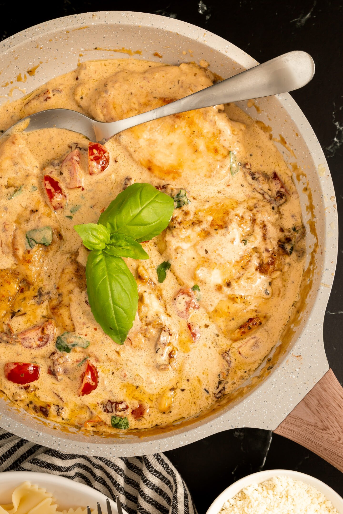 Marry Me Chicken in skillet 